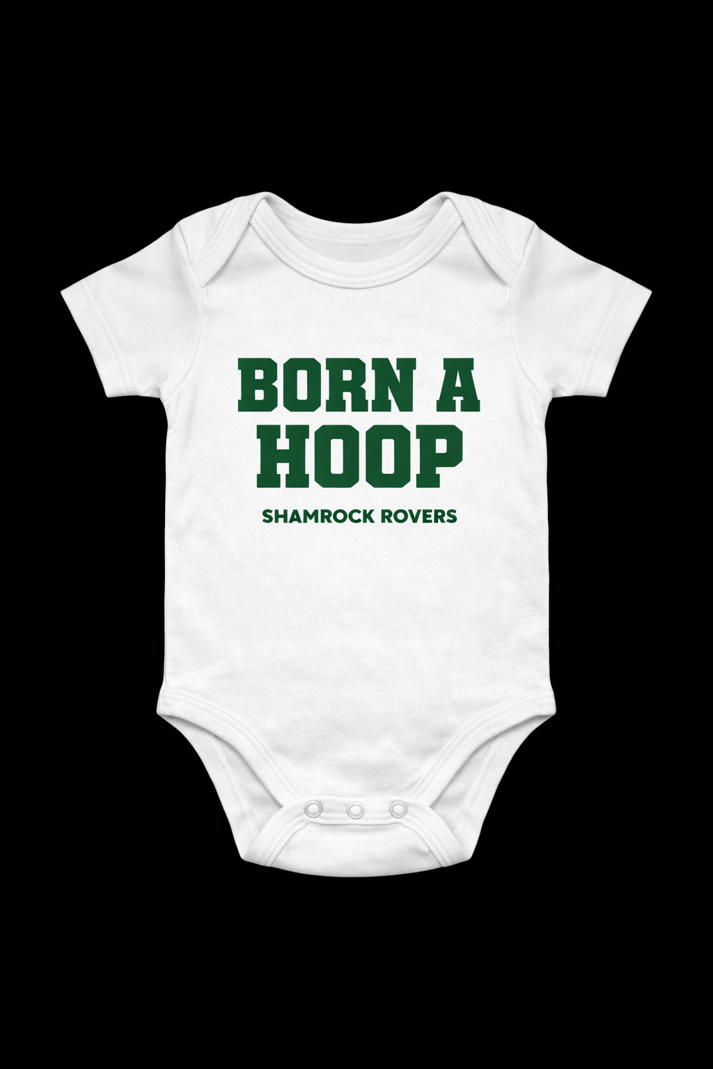 Born a Hoop” Shamrock Rovers Baby top